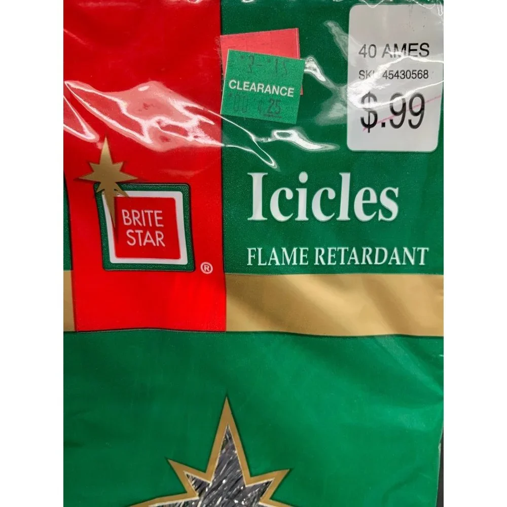 Vintage Bright Star Icicles (Tinsile) 7 Boxes Total of 16000 Stands